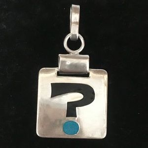 Sterling Silvers Question Mark Pendent